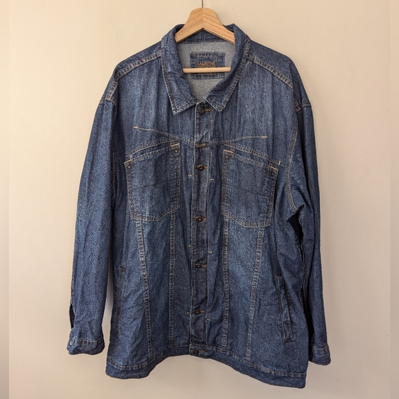 MARITHE FRANCOIS GIRBAUD Y2K Denim Jacket Chore Trucker - Picture 1 of 15